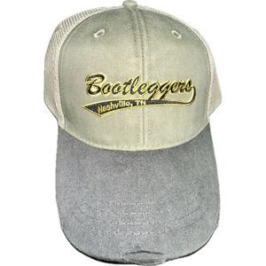 Bootleggers Nashville, TN Hat Cap Green Black Mesh Trucker SnapBack OS Fits Most
